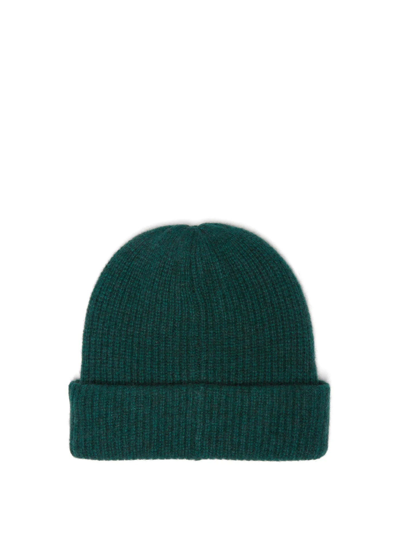 Palm tree-embroidered cashmere beanie hat - 4