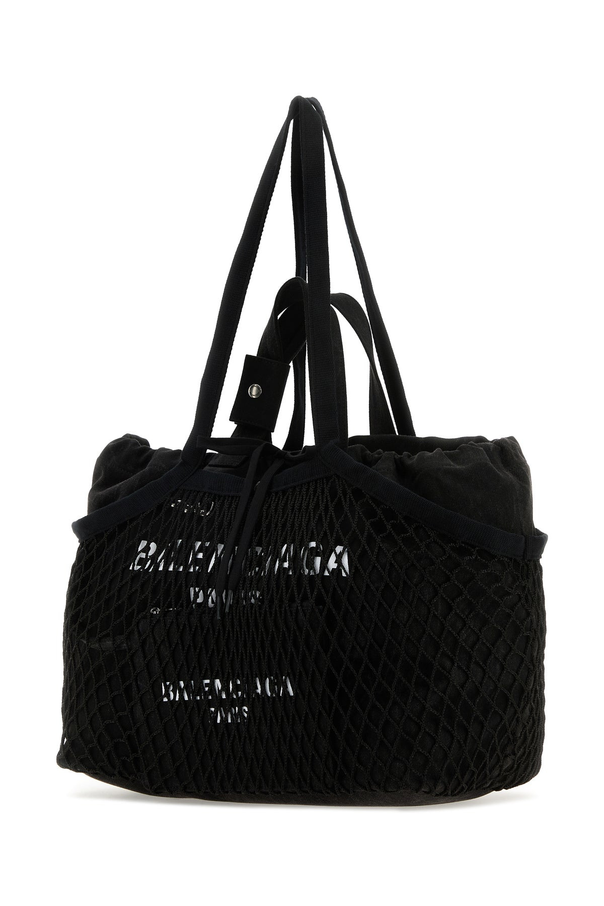 Black canvas and mesh medium 24/7 shopping bag - 2
