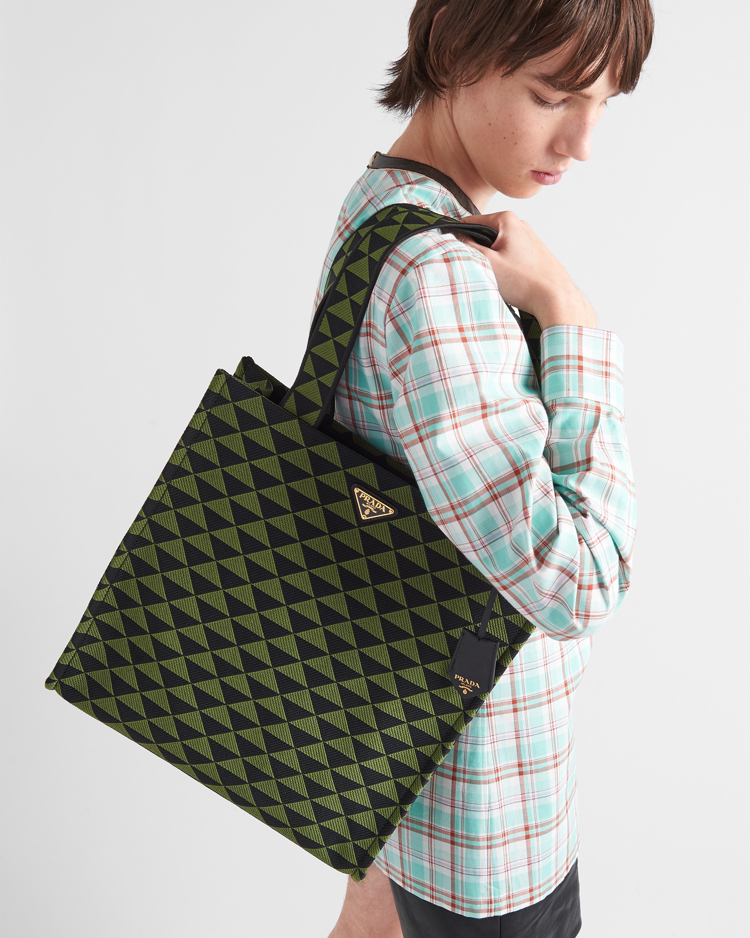 Prada Symbole bag in embroidered fabric - 8