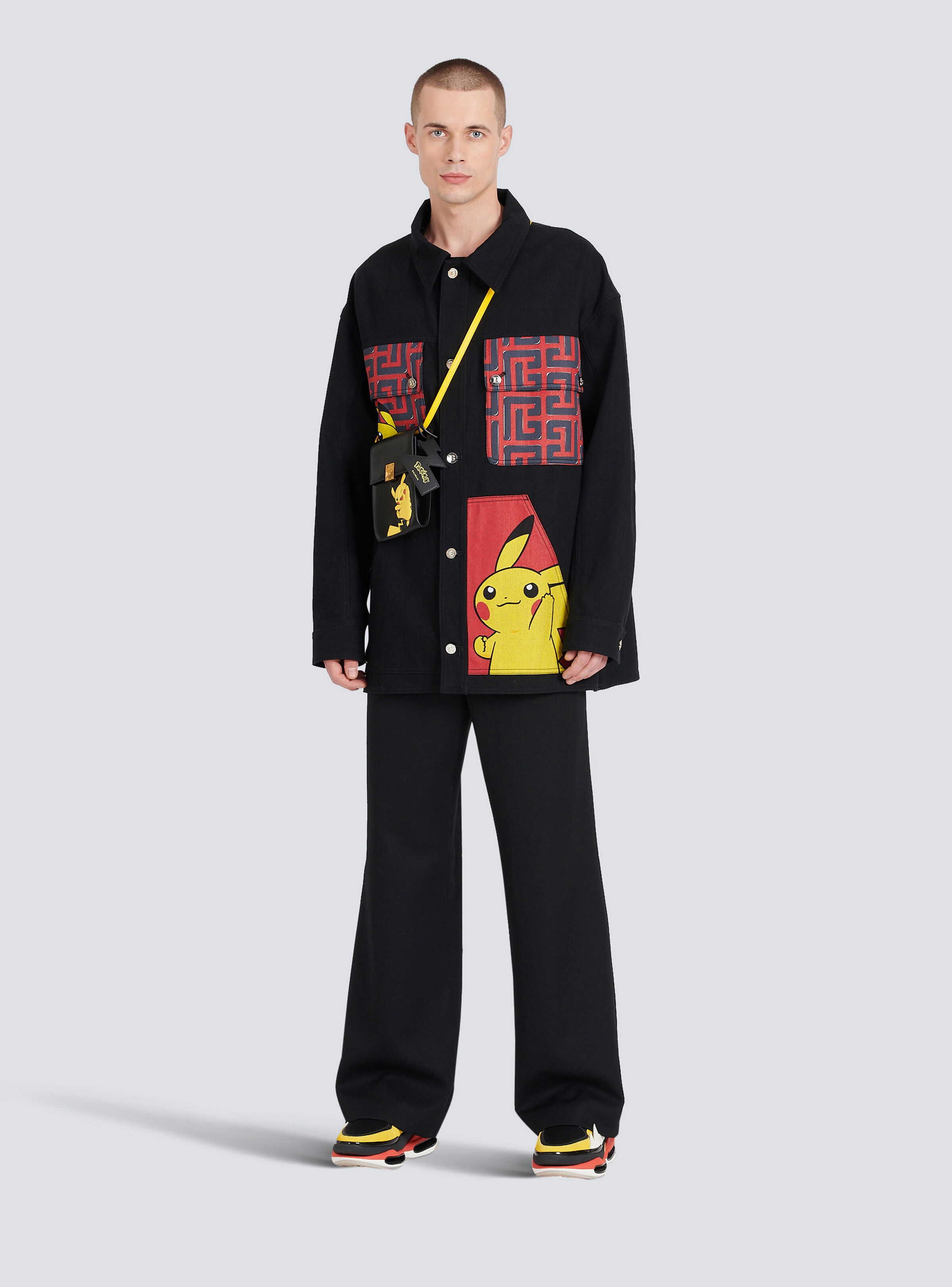 Unisex - Denim jacket with Pokémon print - 3