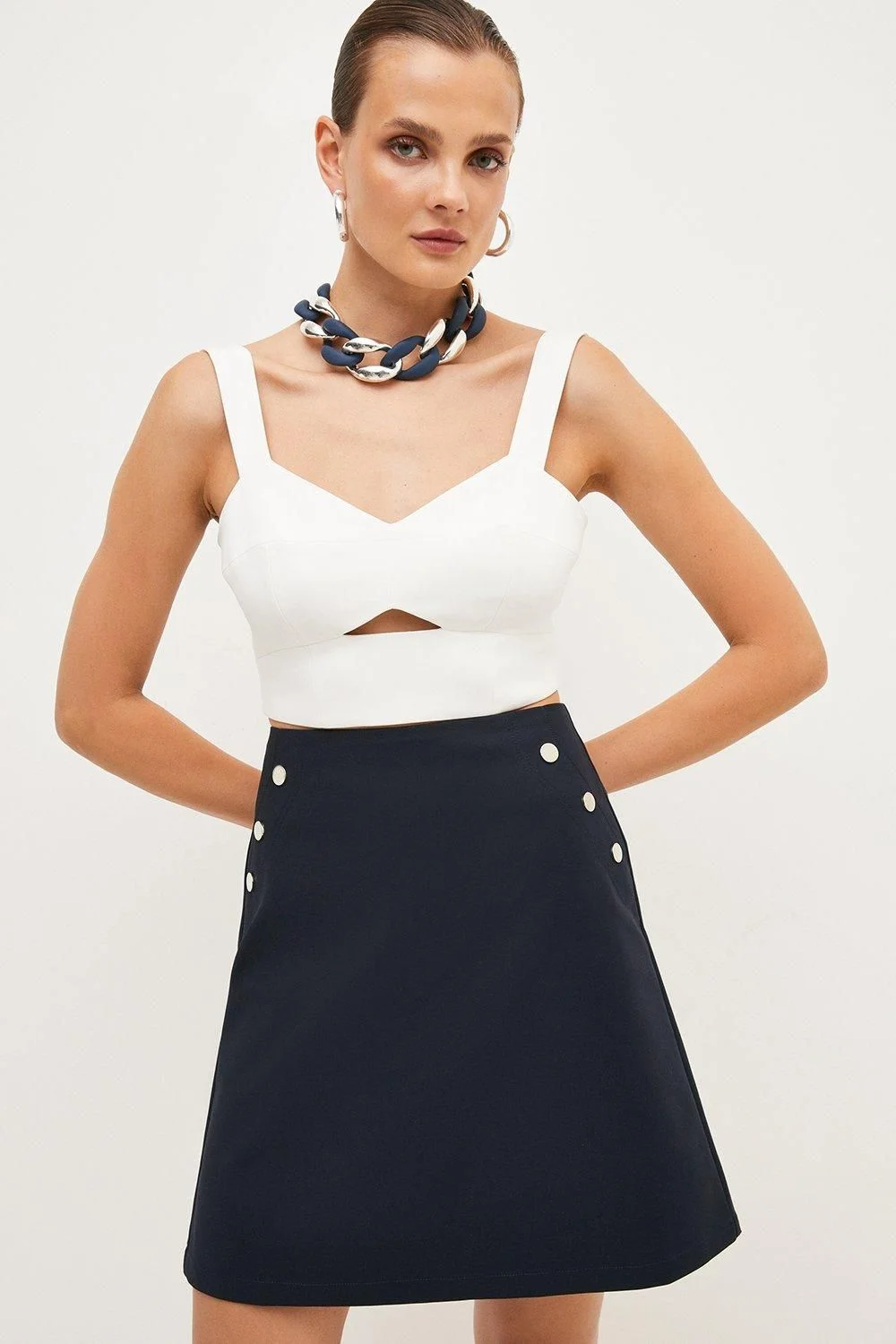 Petite Essential Techno Woven Skirt - 1