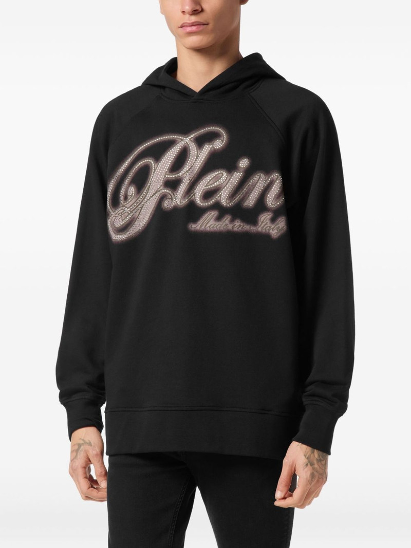 PHILIPP PLEIN rhinestone-embellished hoodie outlook