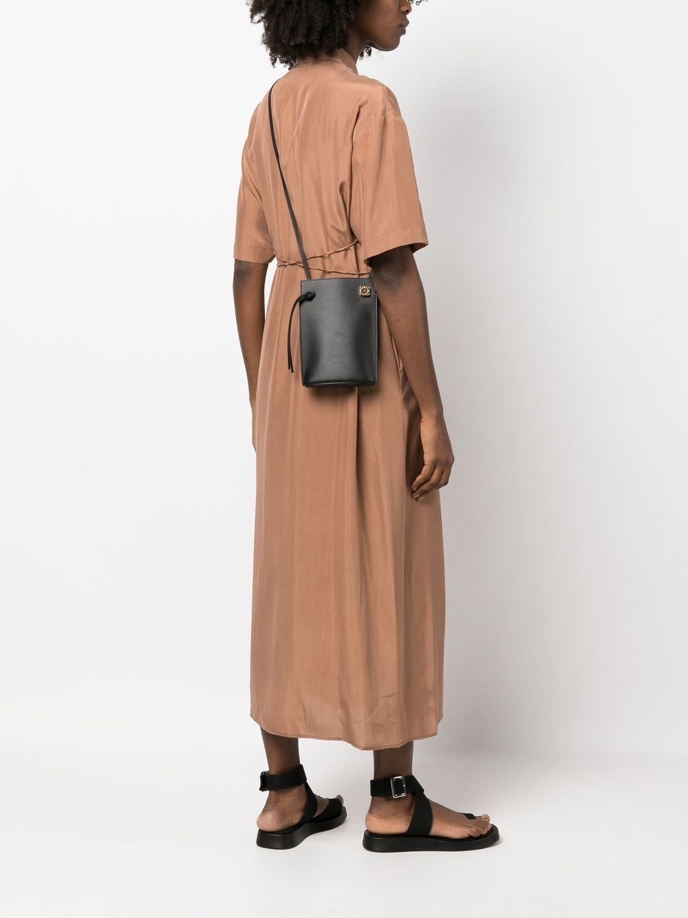 logo-plaque leather crossbody bag - 2