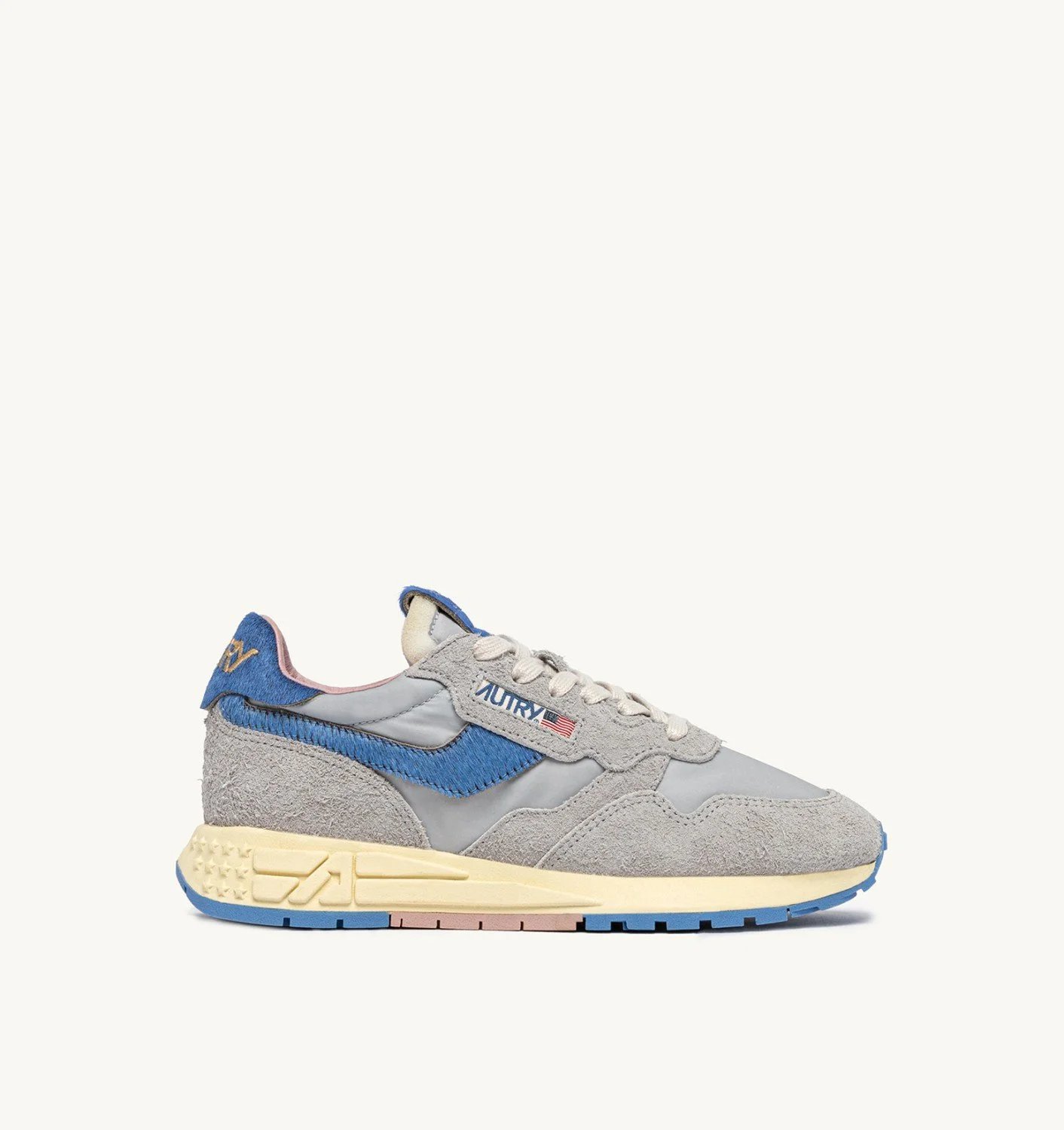 REELWIND LOW SNEAKERS IN NYLON AND SUEDE COLOR VAPOR AND DELLA ROBBIA BLUE - 1