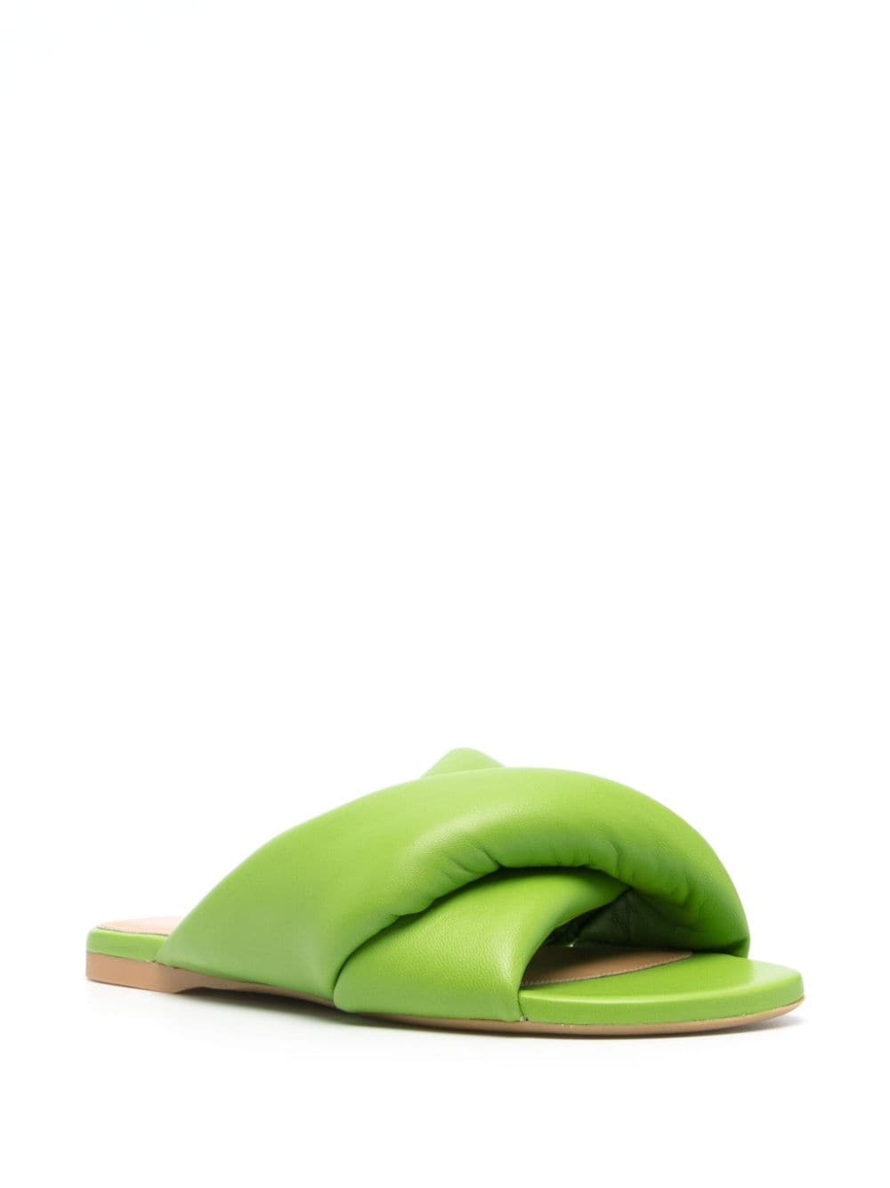 leather flat sandals - 2