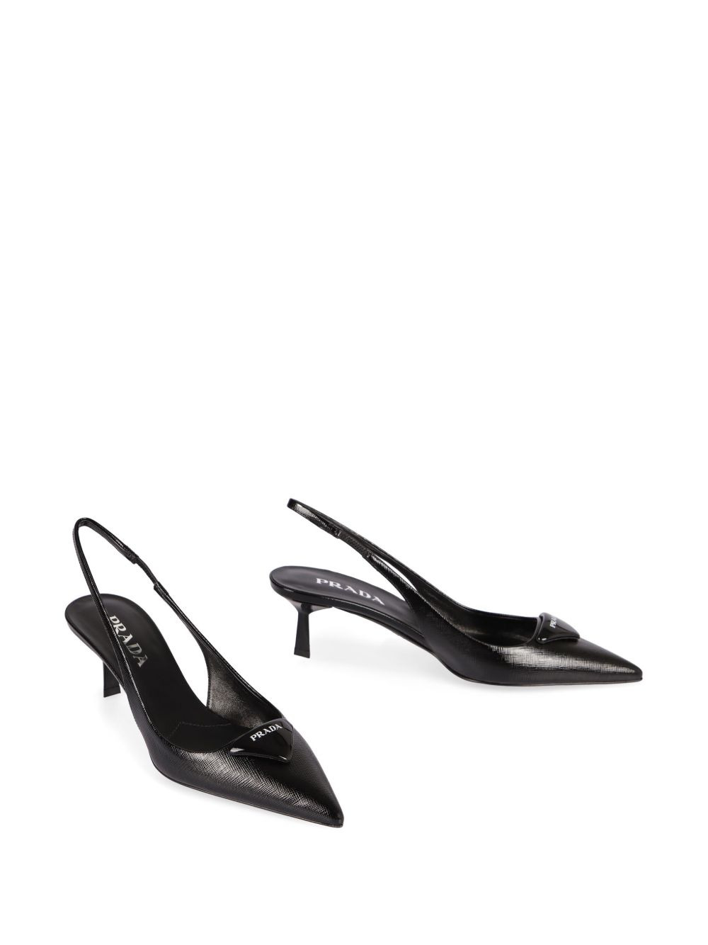 leather slingback pumps - 2