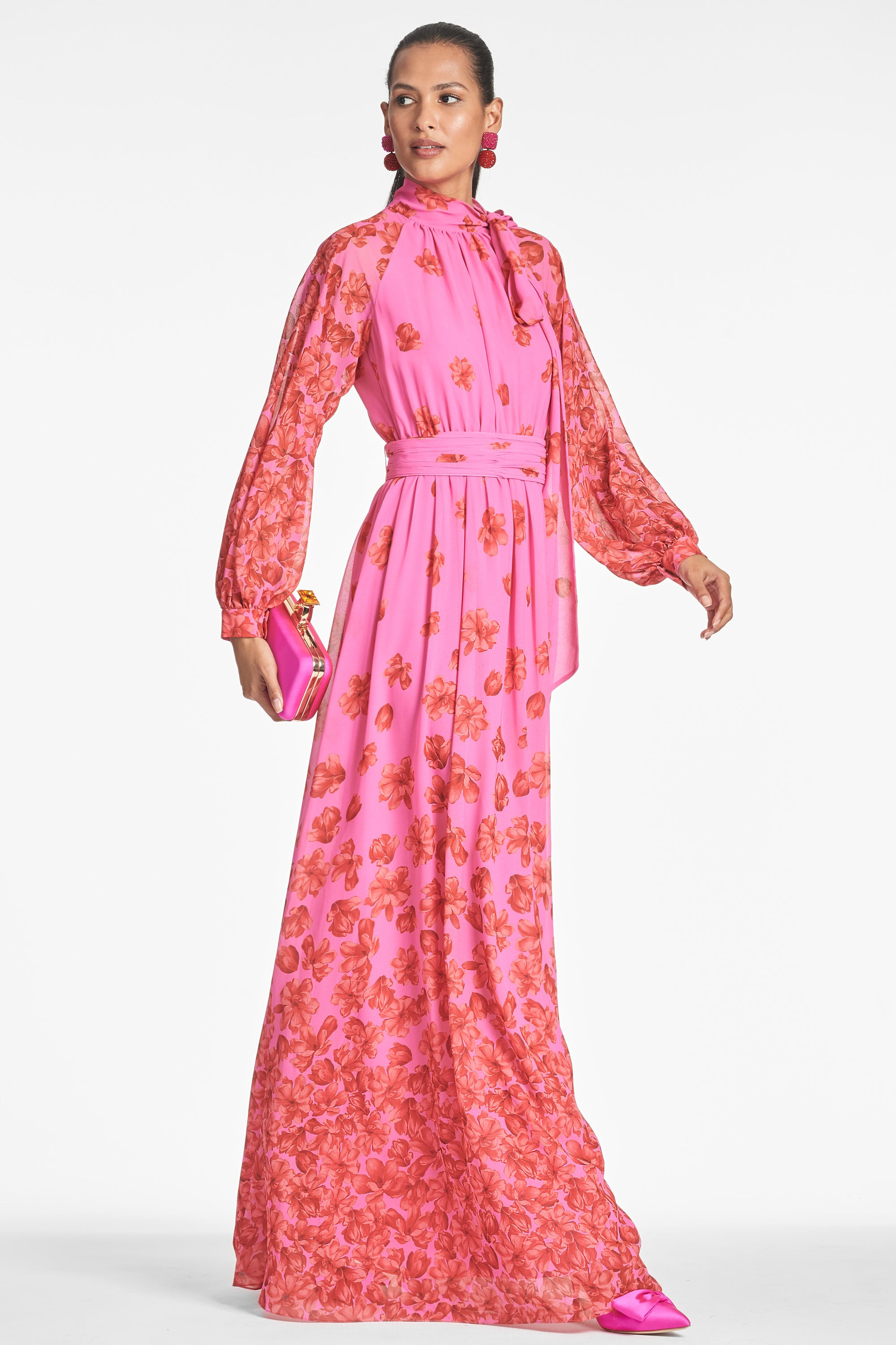 Vera Gown - Rose/Vermillion - 4
