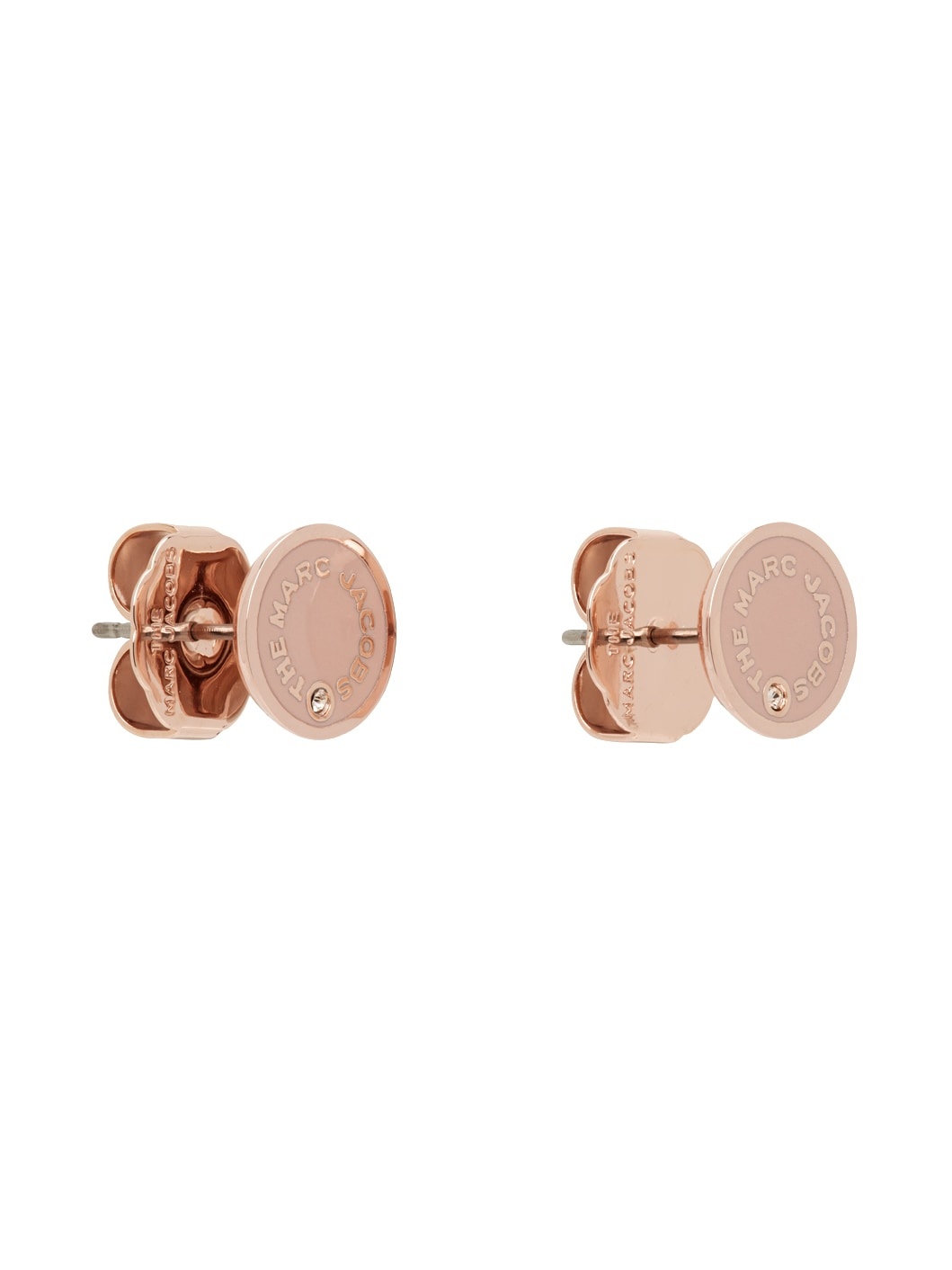 Rose Gold 'The Medallion Studs' Earrings - 2