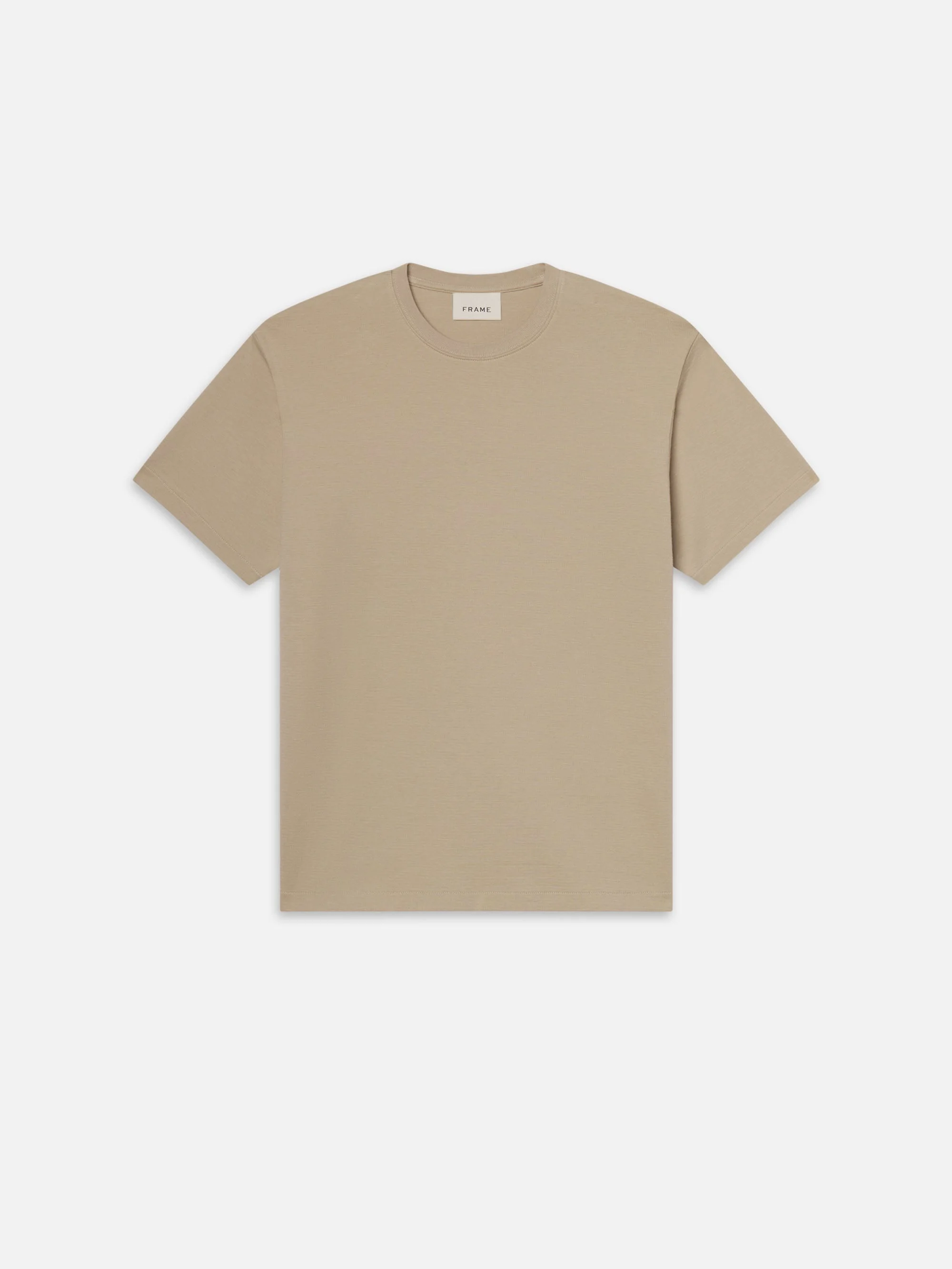 Duo Fold Tee in Light Beige - 1