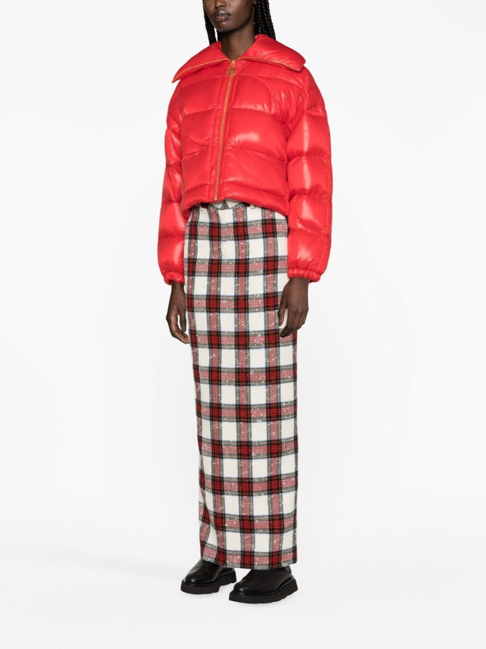 cropped puffer jacket - 2