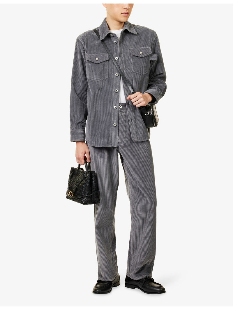 Bottega Veneta Corduroy Straight-Leg Cotton Trousers outlook