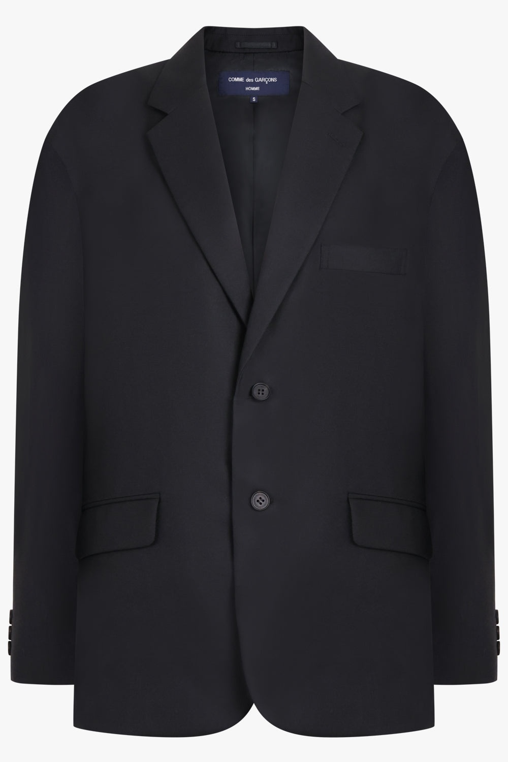 SINGLE BREASTED BLAZER JACKET | BLACK - 1