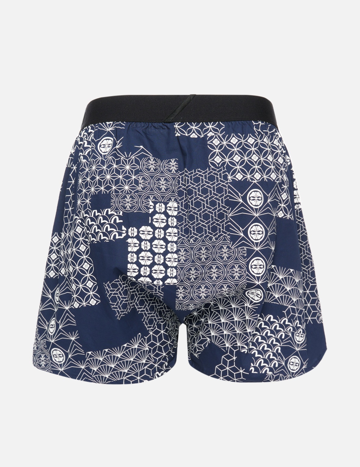 ALLOVER BROCADE AND KAMON COLLAGE PRINT BOXER SHORTS - 2