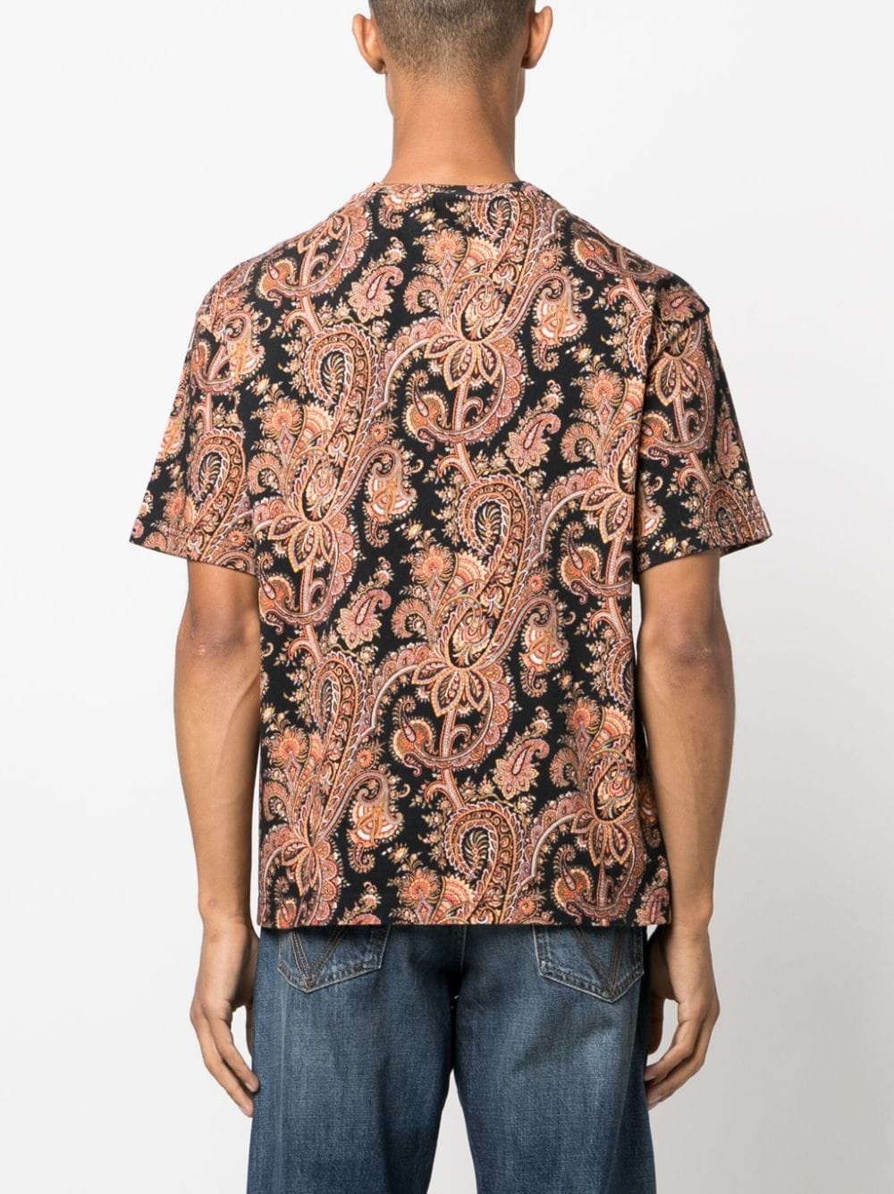 paisley-print cotton T-shirt - 4