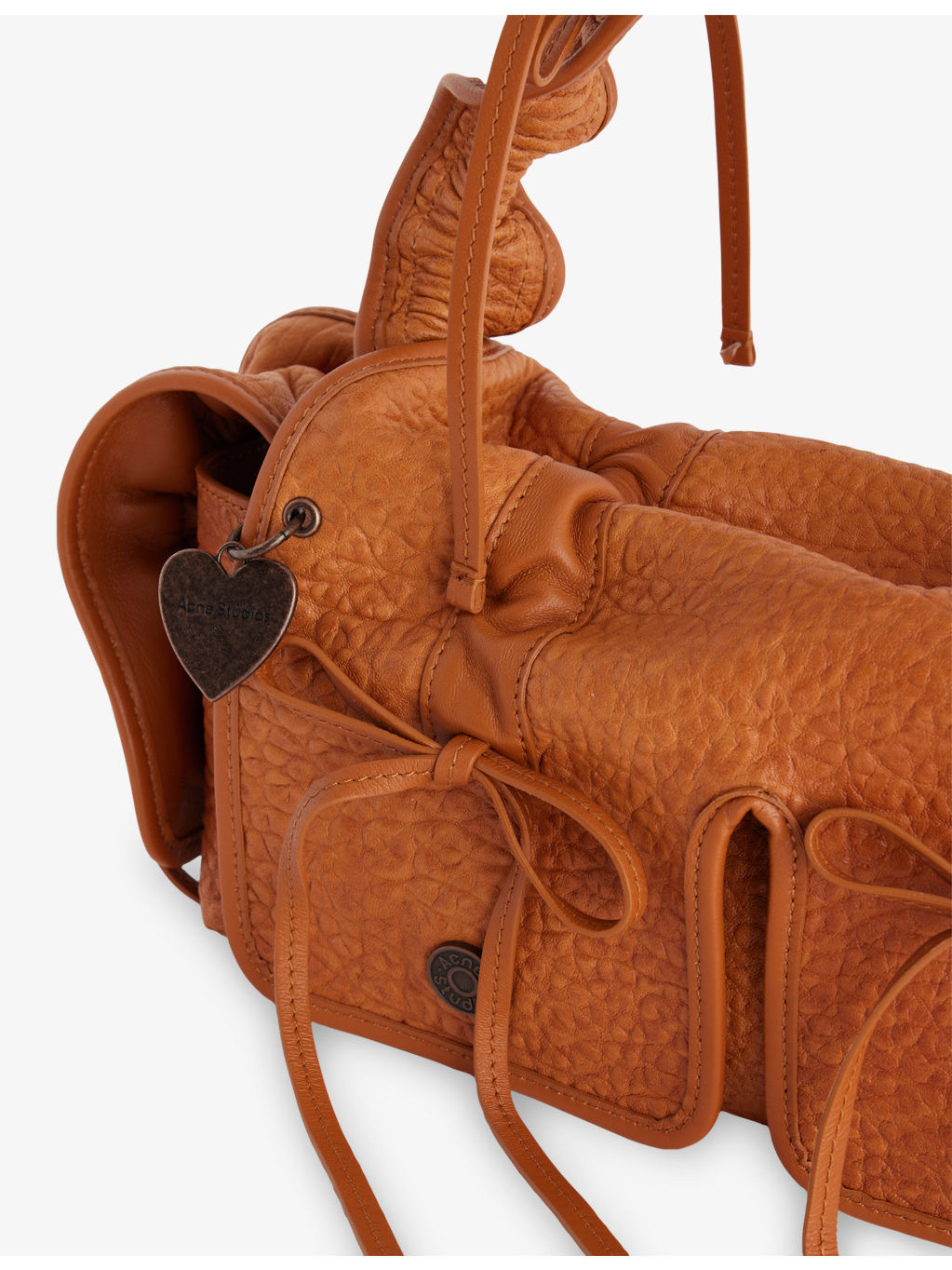 Multi-Pocket Leather Shoulder Bag - 3
