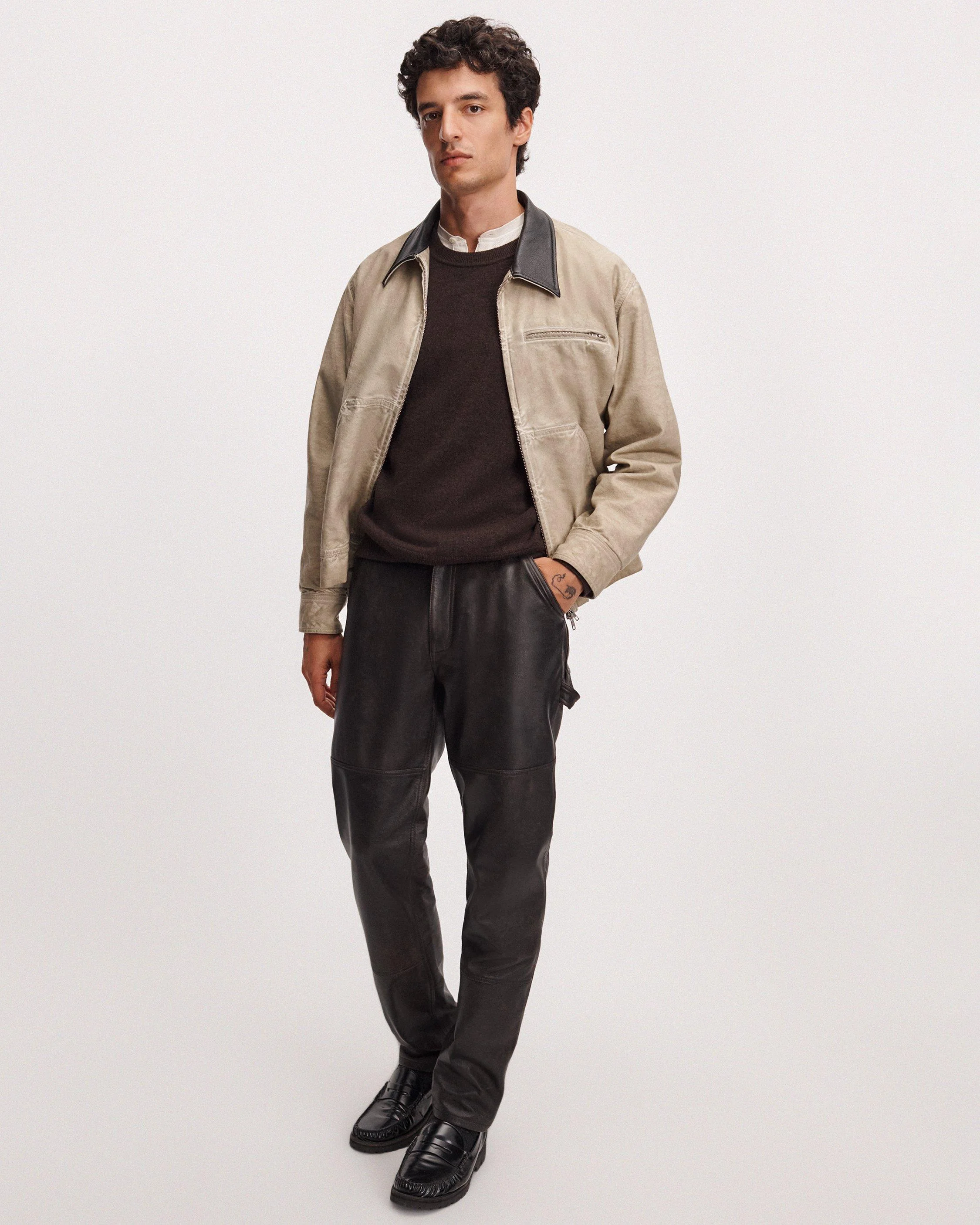 Workwear Leather Pant - 1