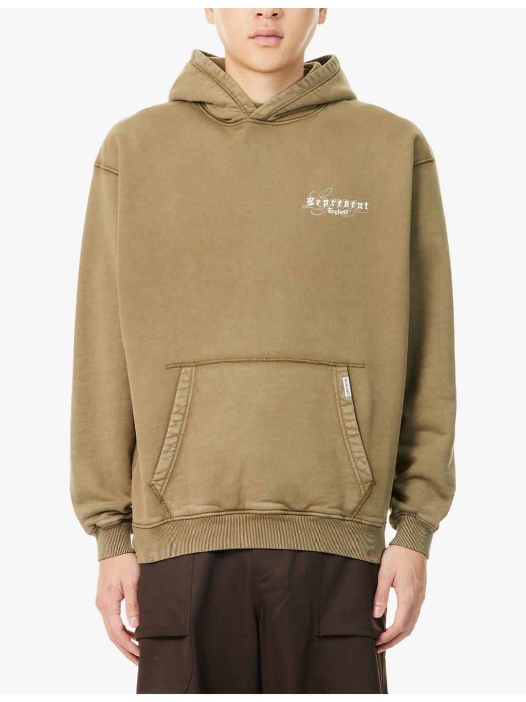 England Legacy Embroidered-Text Cotton-Jersey Hoody - 3