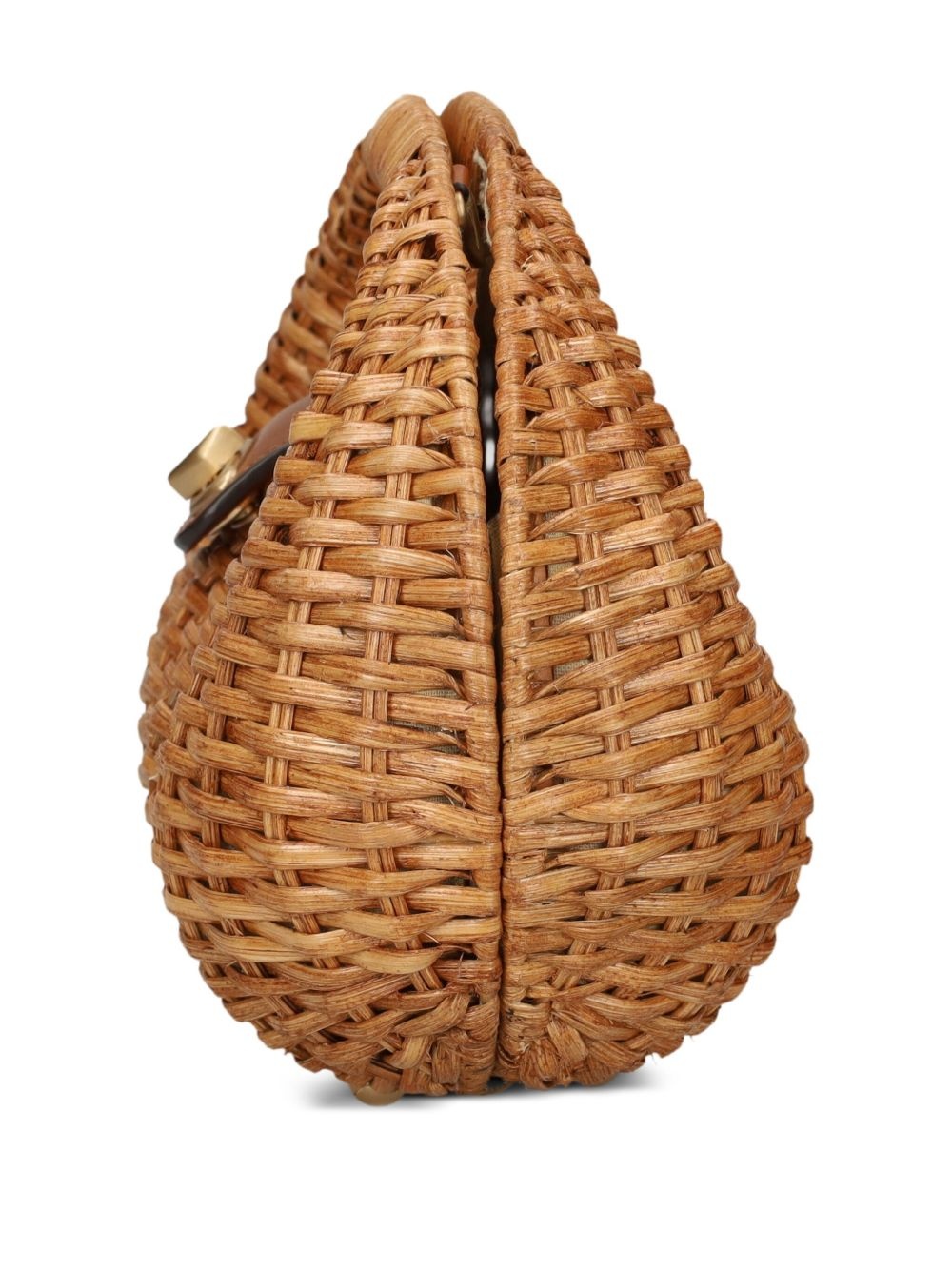 Lydia woven basket tote bag - 3