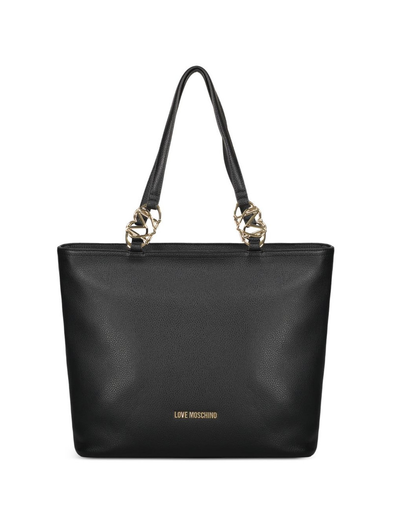 logo-plaque tote bag 1