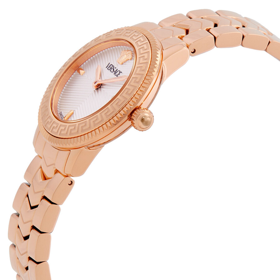 Versace V-Icon Quartz White Dial Ladies Watch VEUCA0724 - 2