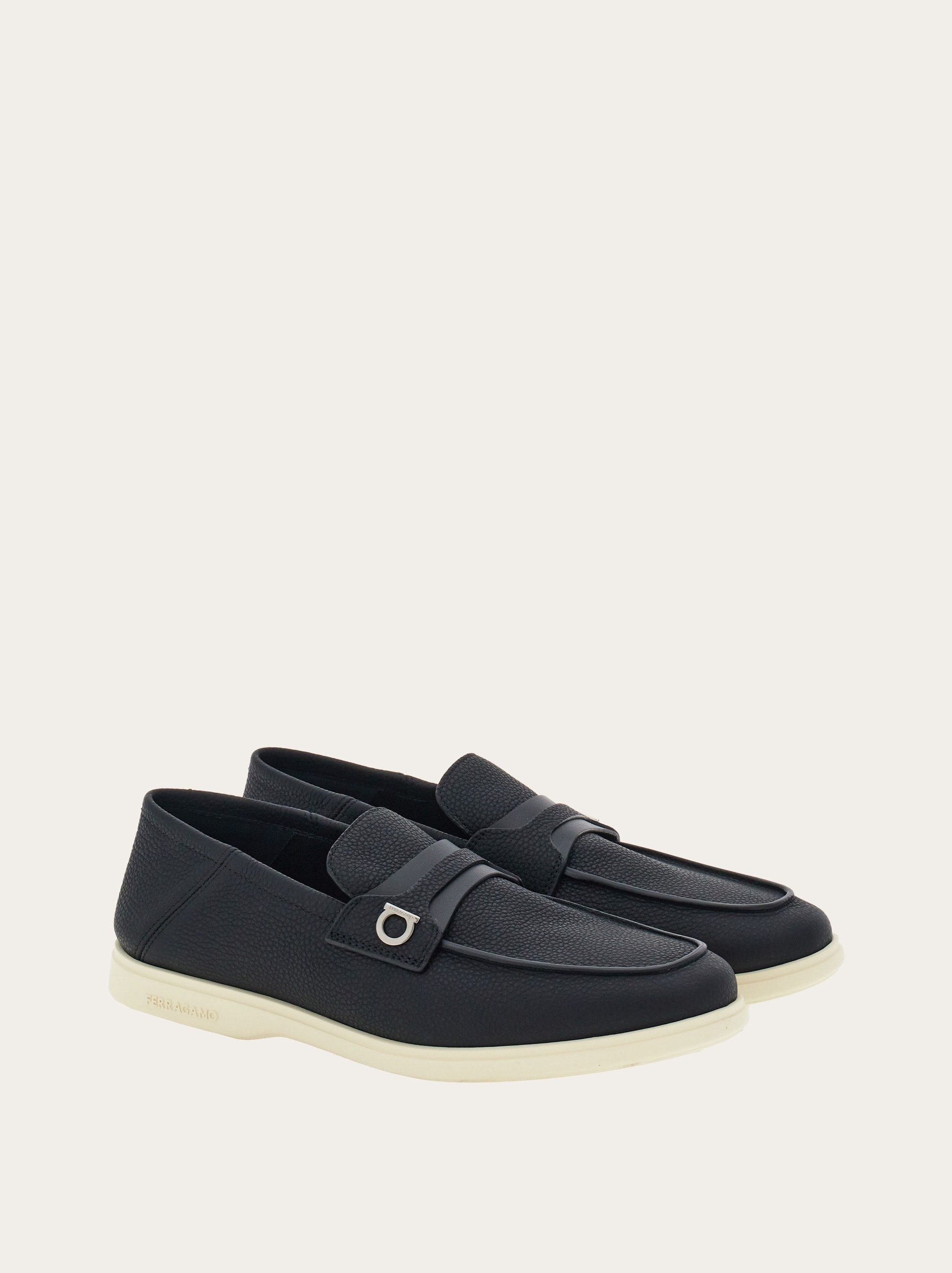 Deconstructed loafer with Gancini ornament - 4