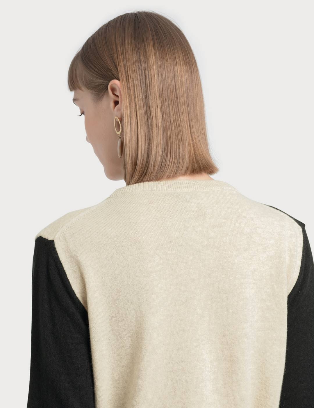 Shoulder Sleeve Sweater - 4