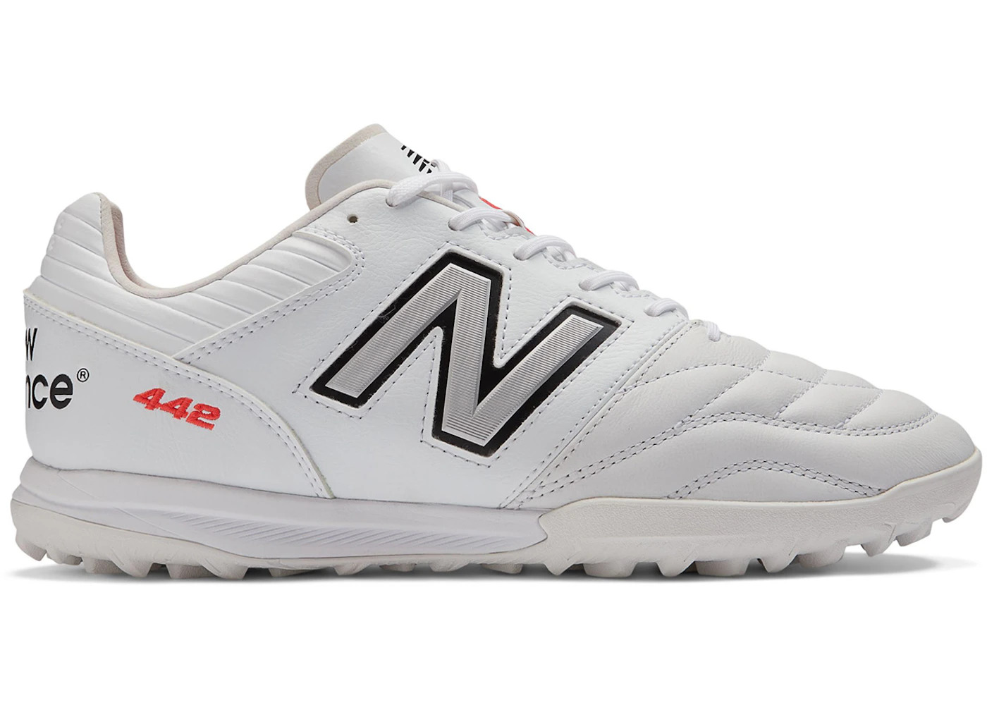 New Balance 442 Pro TF v2 White Black Team Red - 1