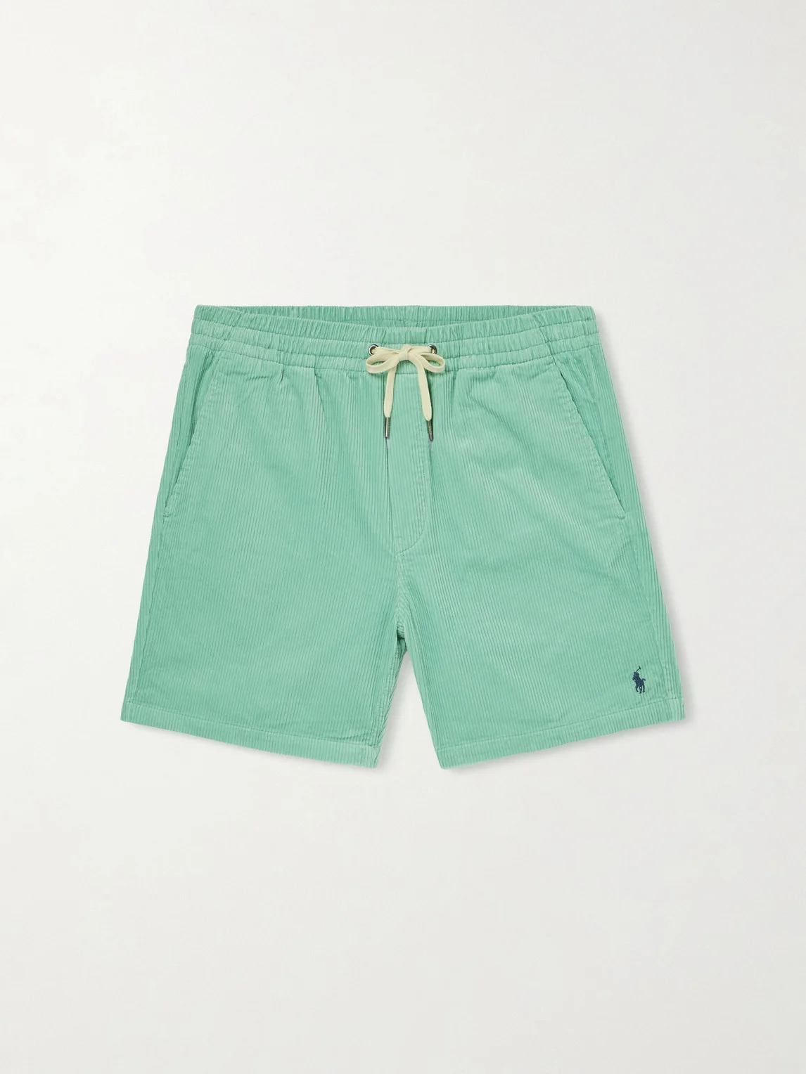 Straight-Leg Cotton Drawstring Shorts - 1
