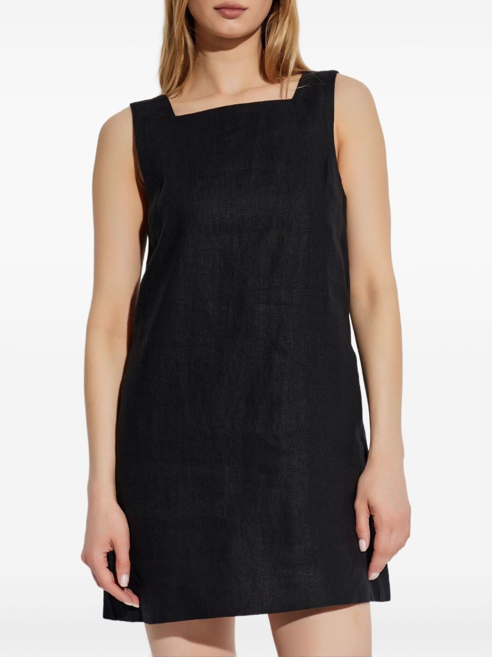 linen mini dress - 2