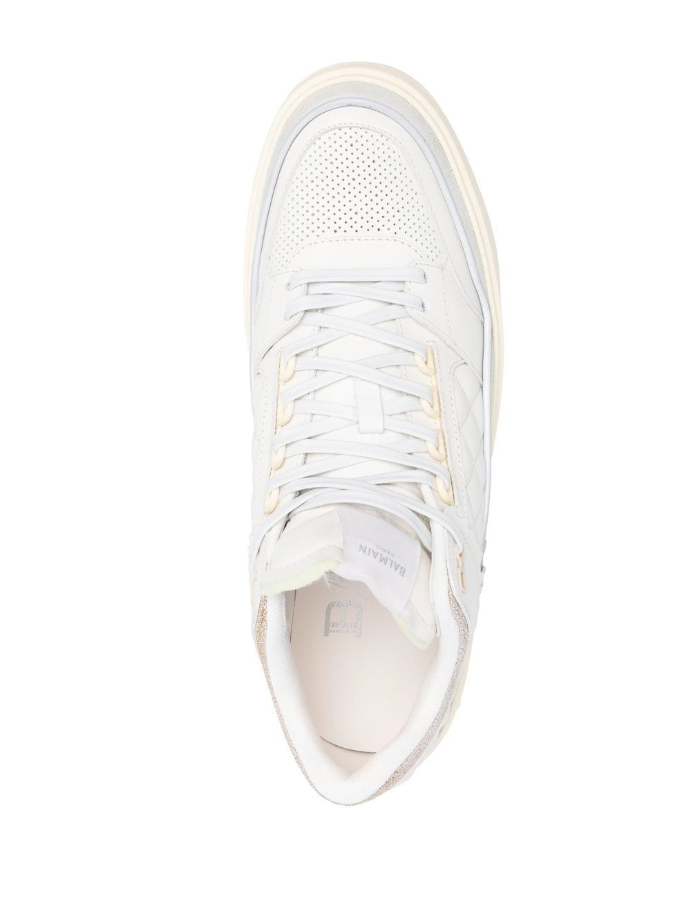 quilted panelled sneakers - 4