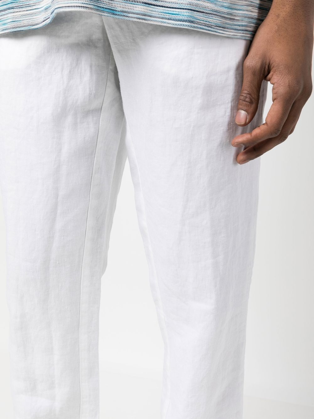 linen tailored trousers - 5
