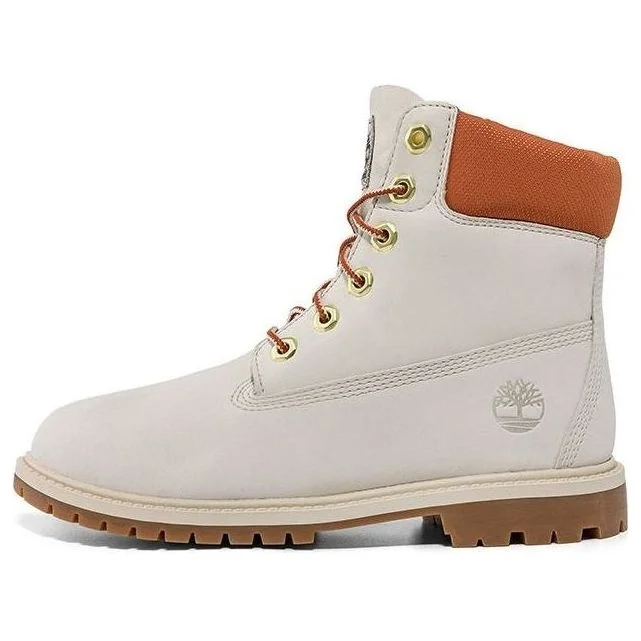 (WMNS) Timberland Heritage 6 Inch Waterproof Boots 'White Nubuck' A5RVCW - 1