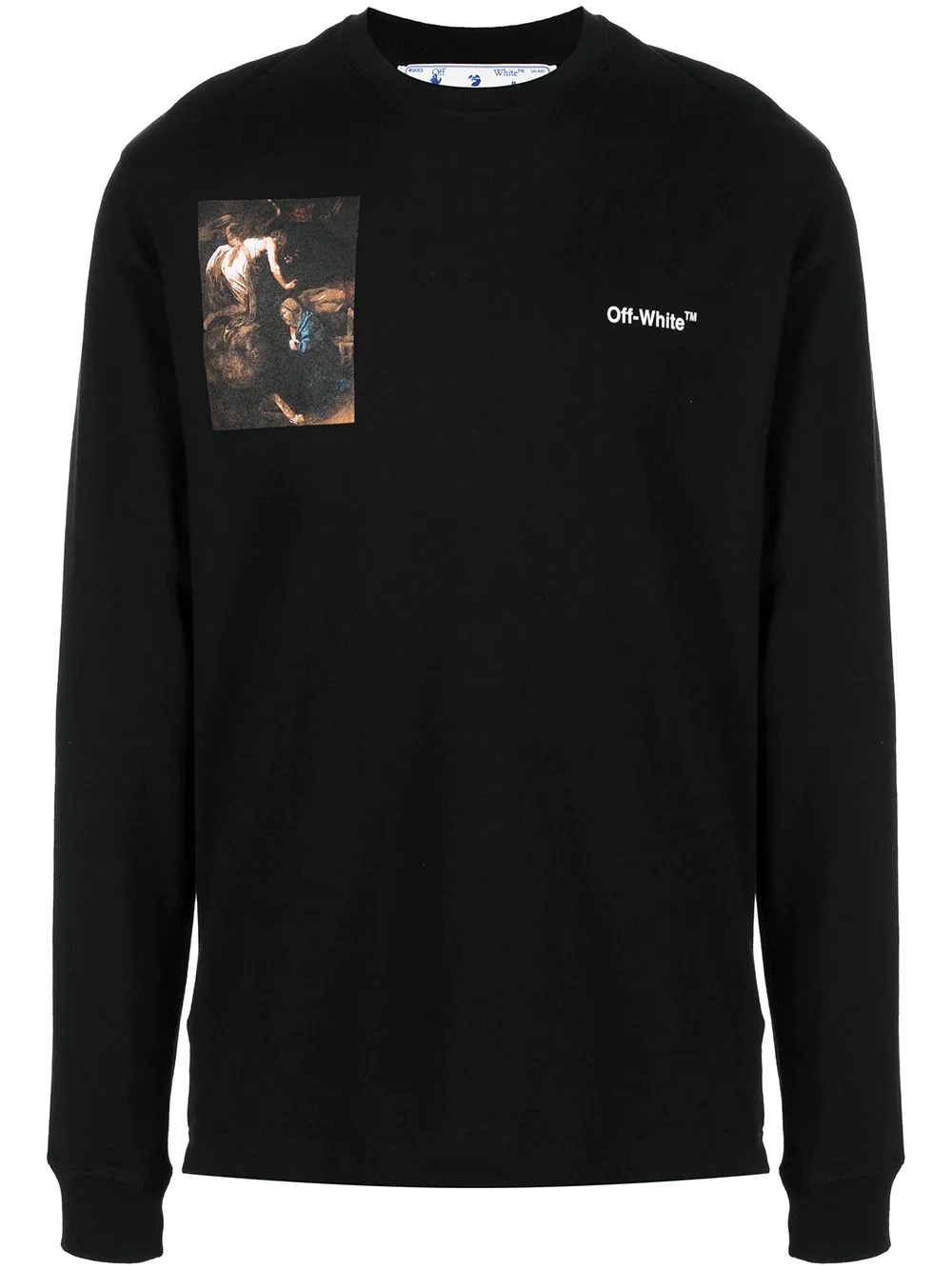 Caravaggio-print cotton sweatshirt - 1