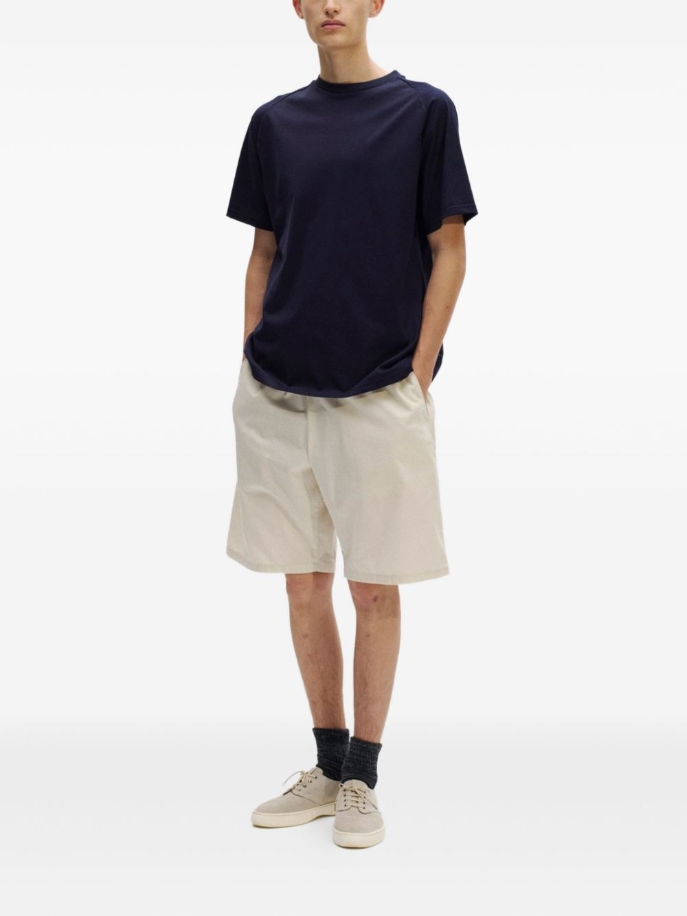 drawstring-waist shorts - 2