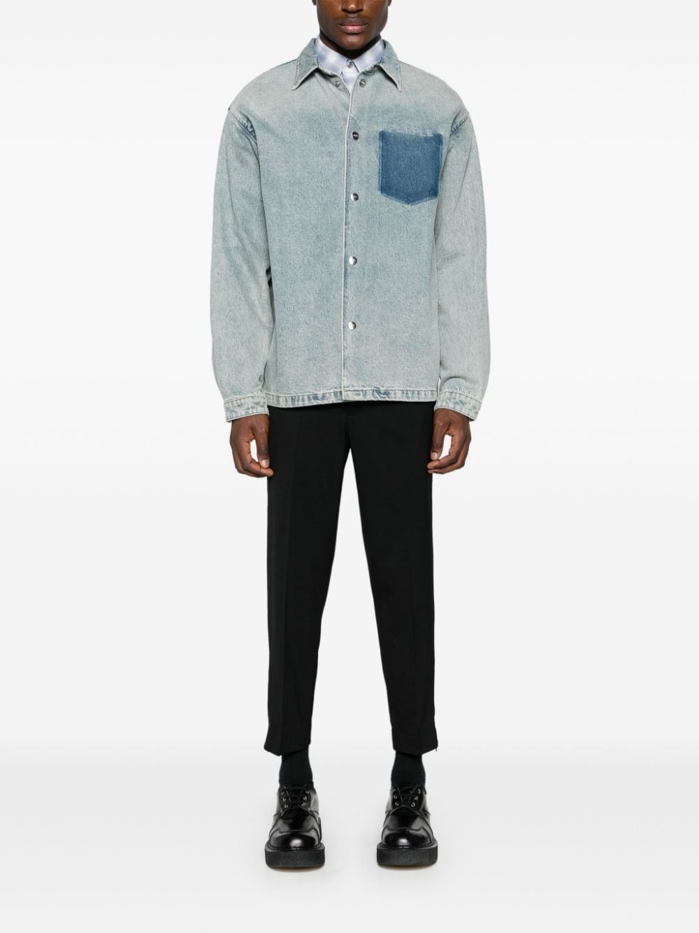 drawstring-waist tapered trousers - 2