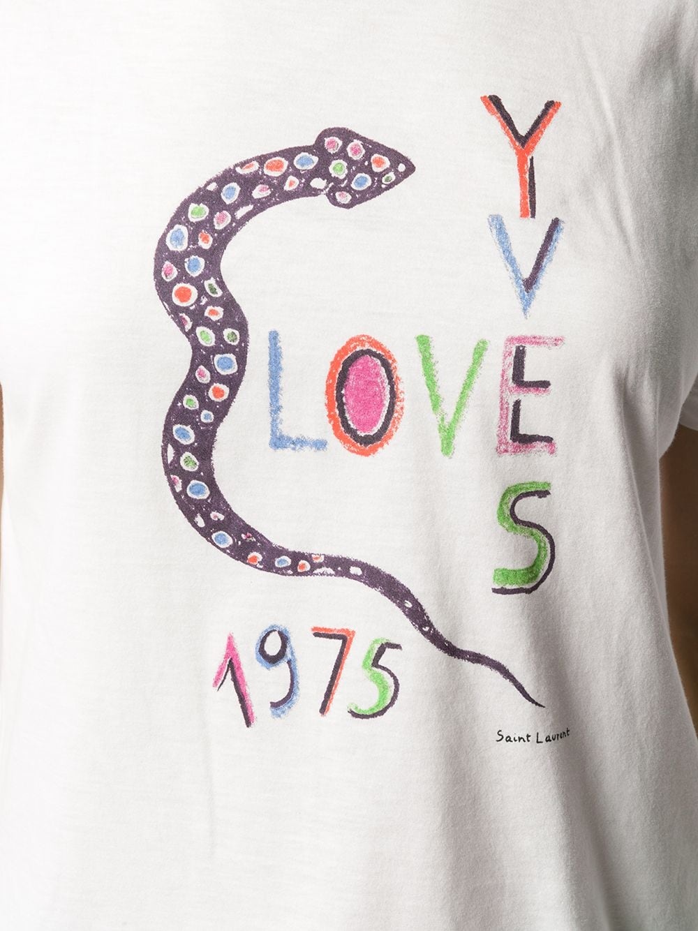 Love 1975 snake print T-shirt - 5