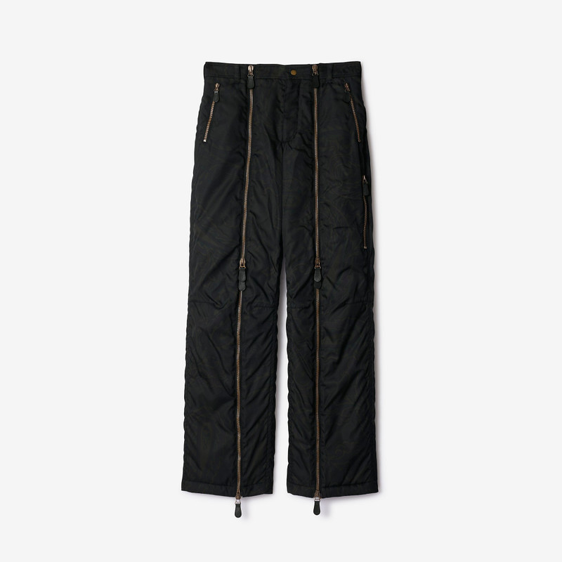 Paisley Nylon Zip Cargo Trousers 1