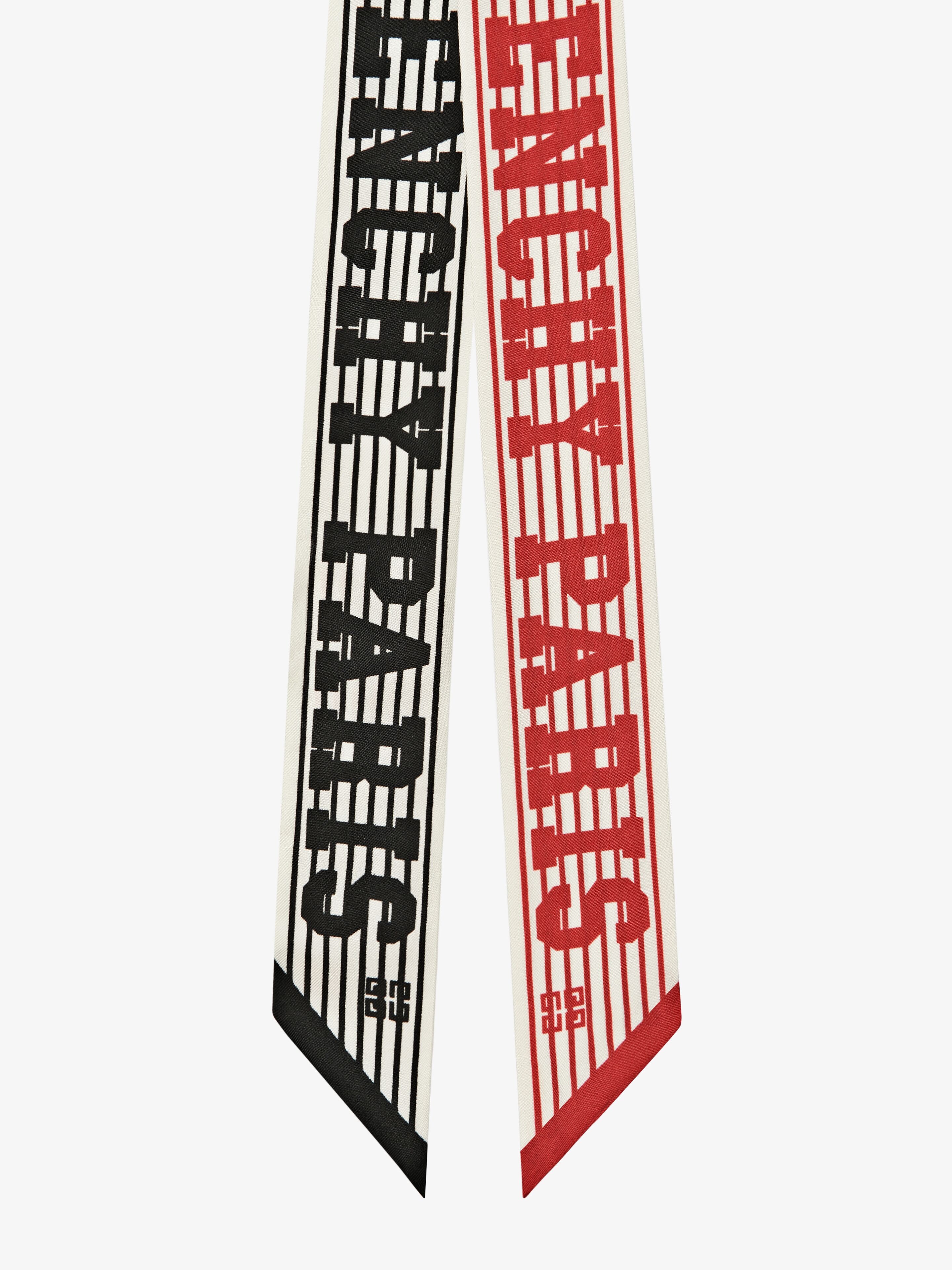 DOUBLE SIDED SCARF IN SILK - 2