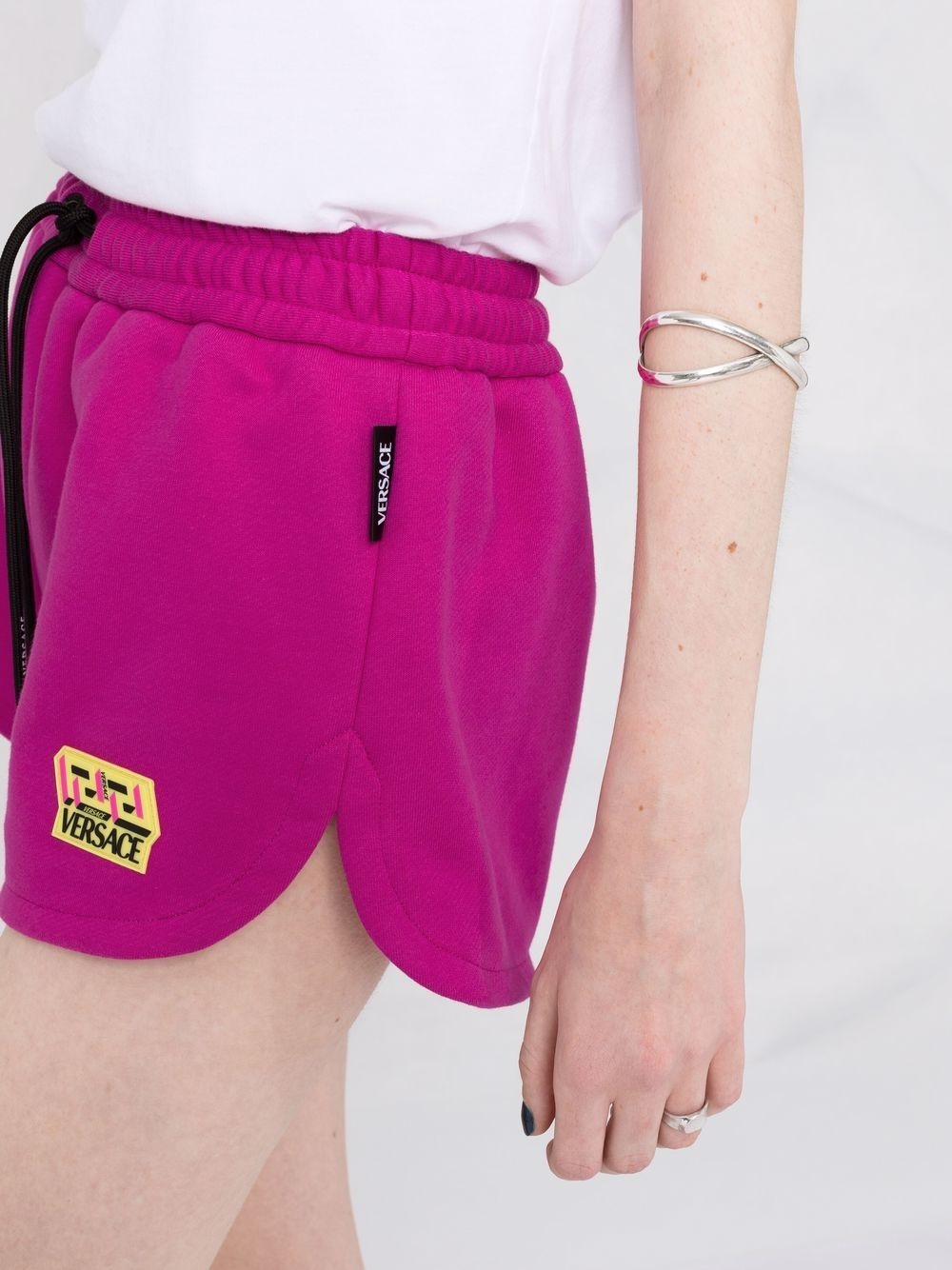 logo-patch track shorts - 3
