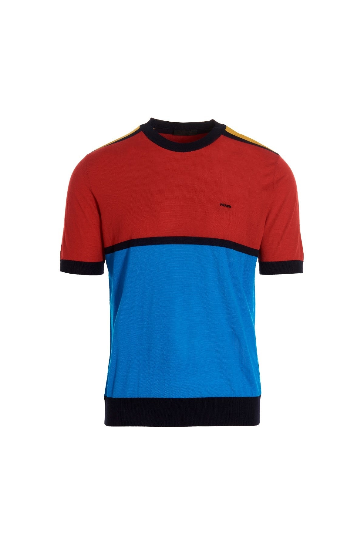 Prada Men Logo Colorblock Sweater - 1