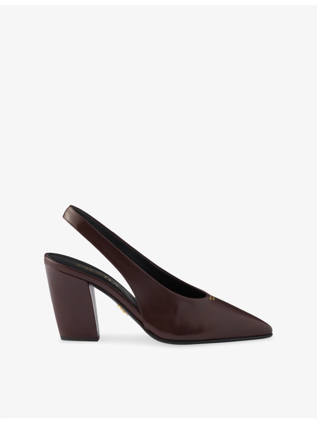 Logo Leather Slingback Pumps - 1