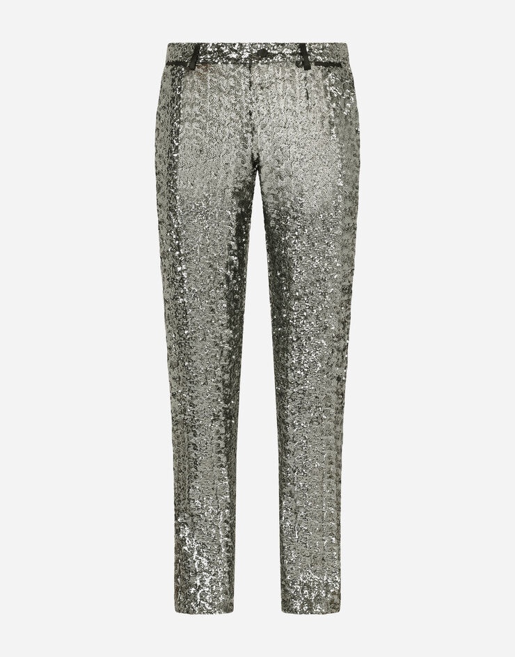 Tailored sequined pants - 3