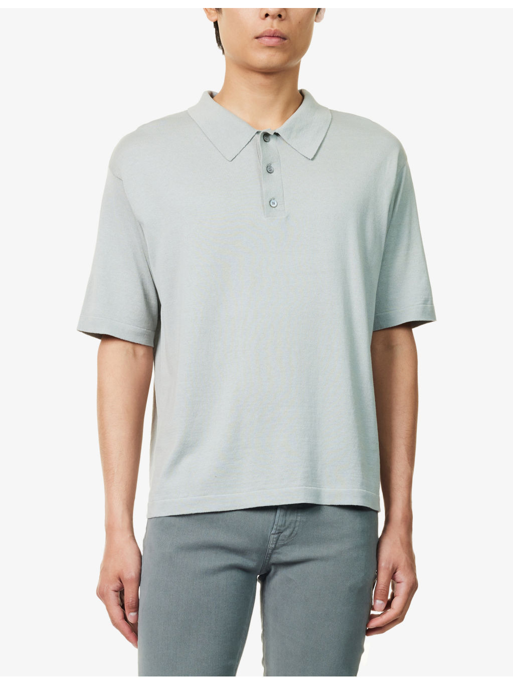 Regular-Fit Silk-And-Cotton Fine-Knit Polo Shirt - 3