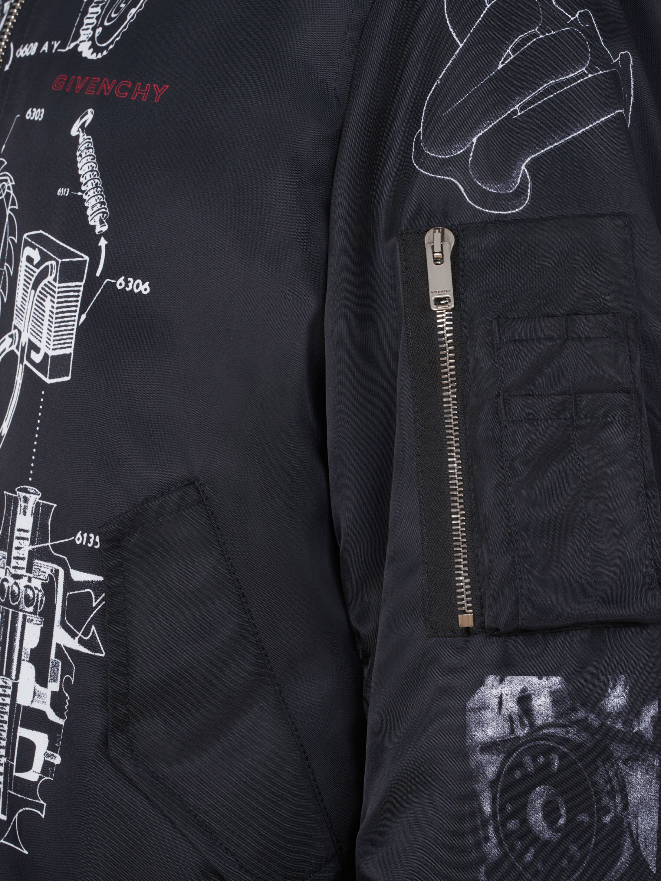 GIVENCHY Schematics bomber in nylon - 6