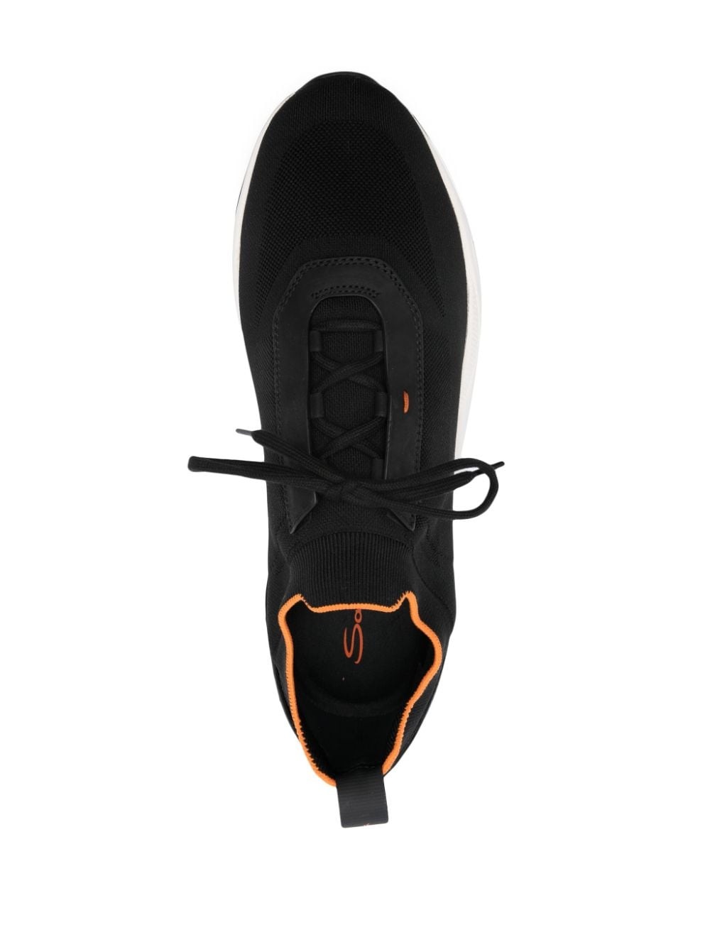 knitted panelled sneakers - 4