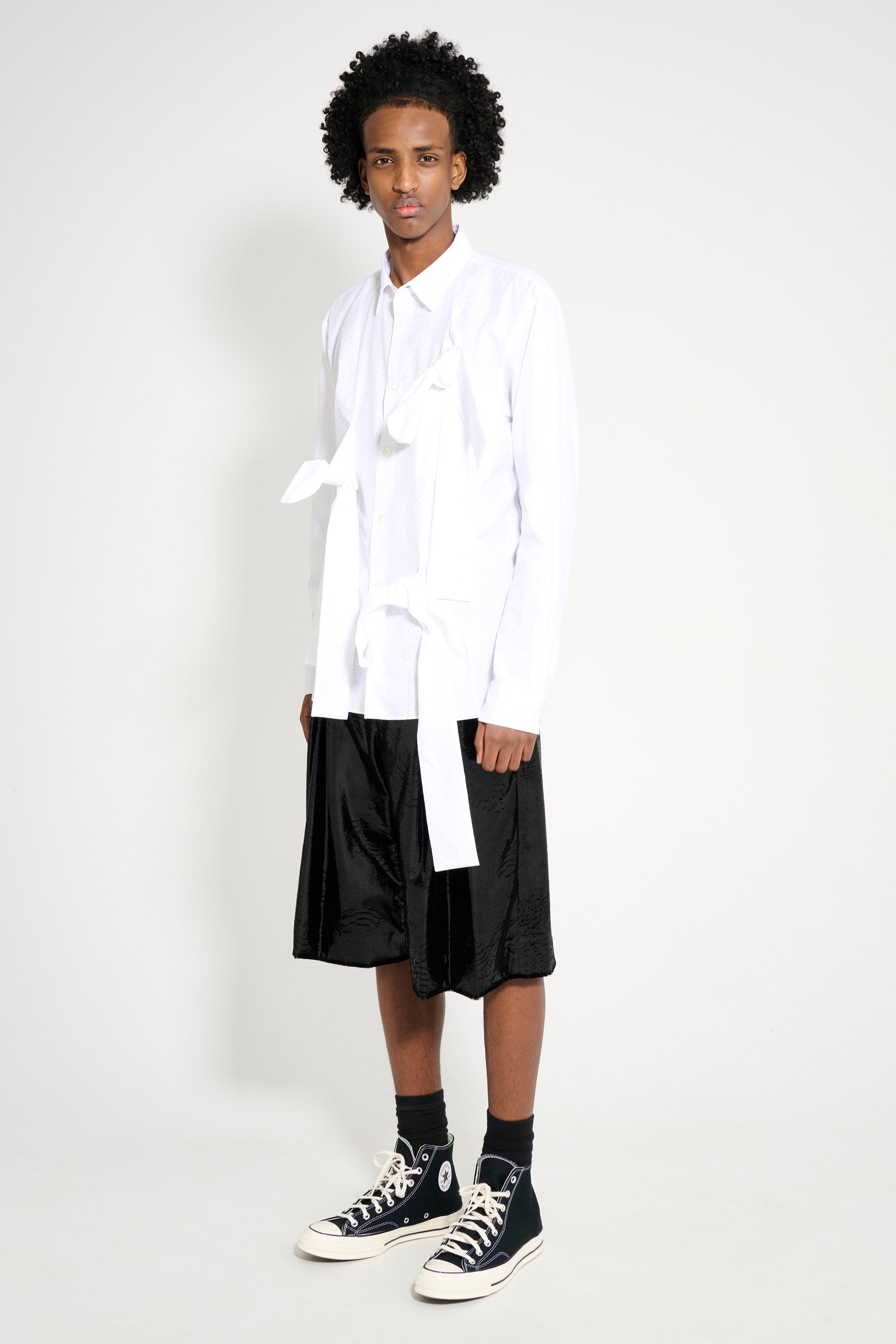 COMME DES GARÇONS HOMME PLUS SHORTS SHINY BLACK - 2