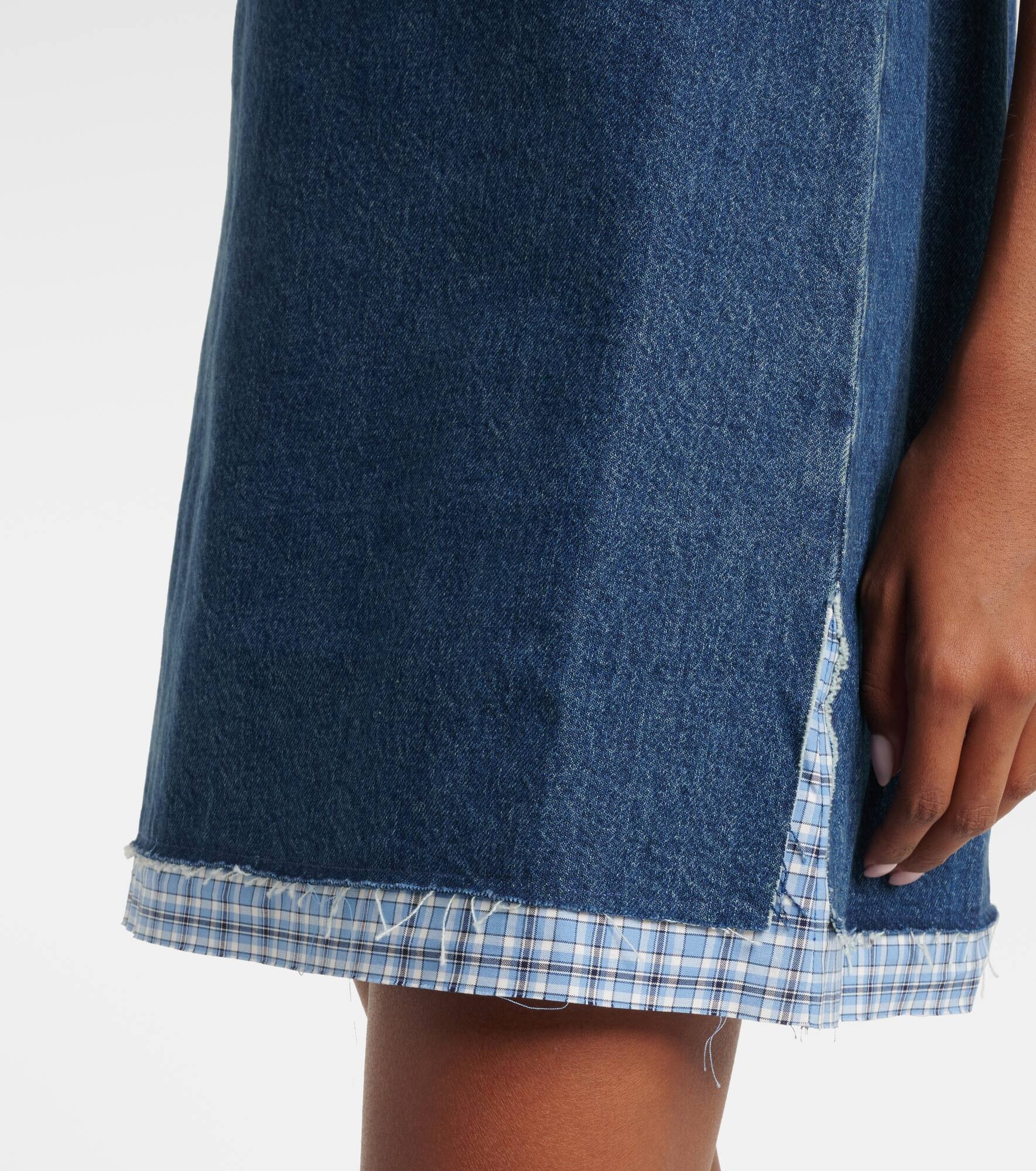 Logo denim minidress - 5
