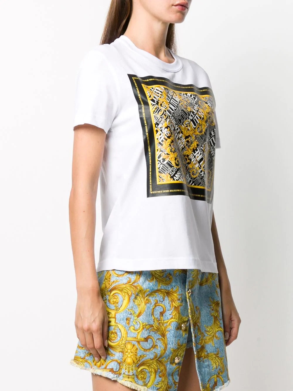 Barocco logo-print T-shirt - 3