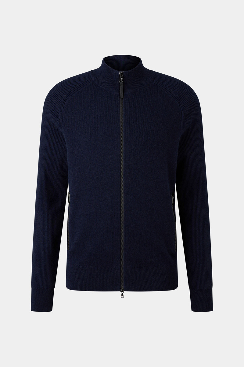 Dexter knit jacket in Navy blue 1