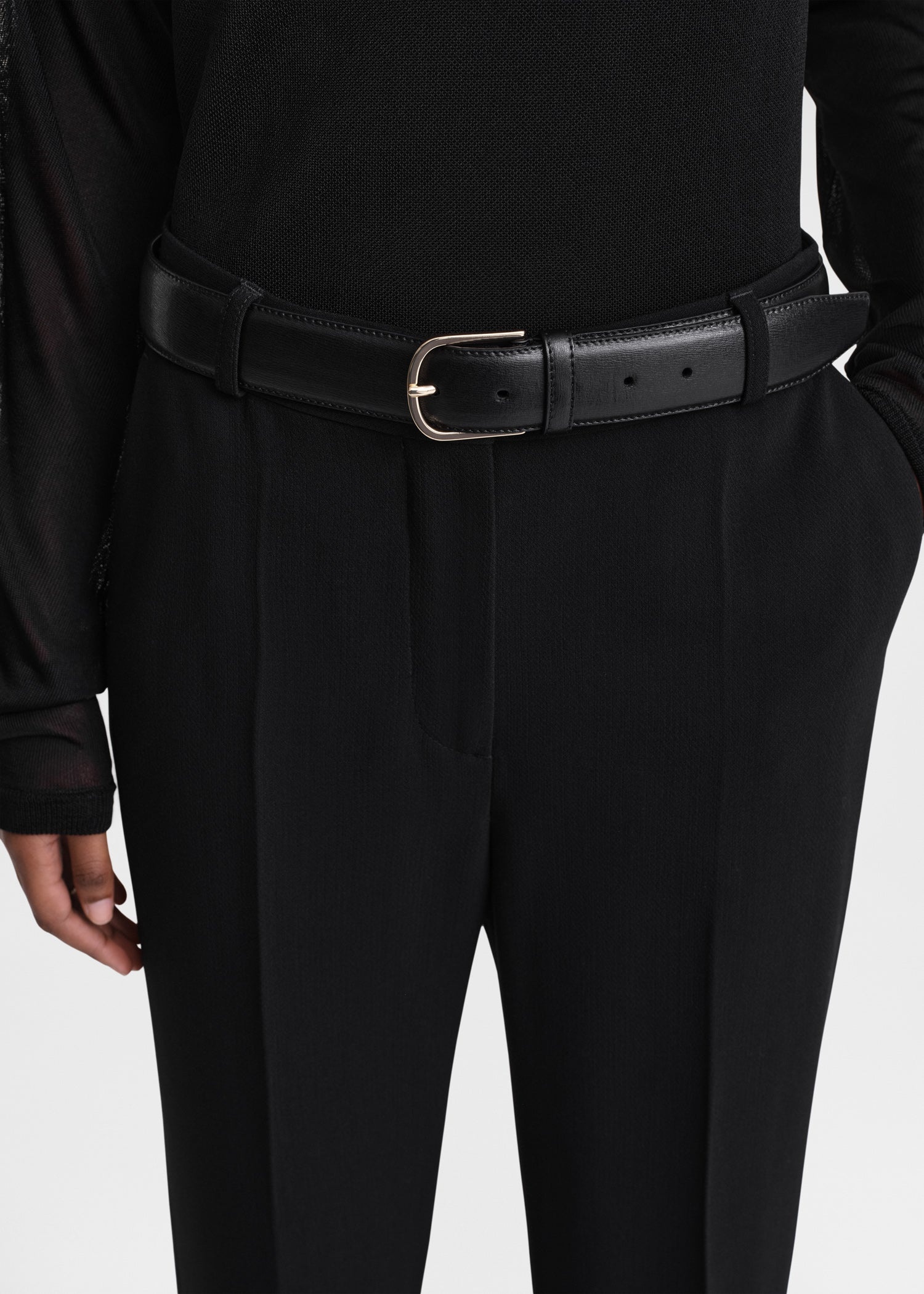 Flared evening trousers black - 5